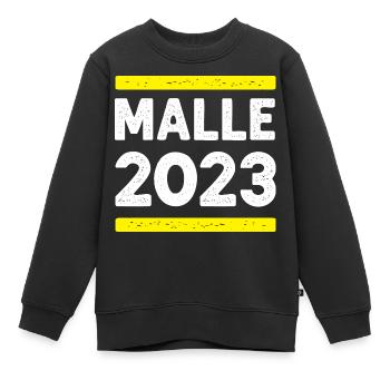 Malle 2023 - Sweat Premium enfant bio - noir - Devant - AI Model Kid Female (0cm)