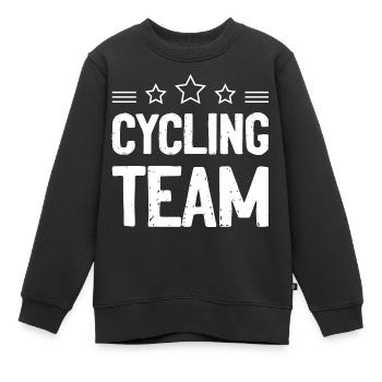 Radfahren Team Mannschaft - Kinder Premium Organic Sweatshirt - Schwarz - Vorne - AI Model Kid Female (0cm)