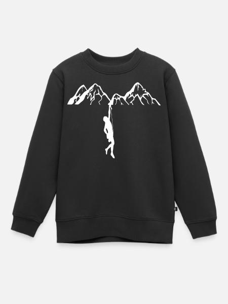 Escalade - Sweat Premium enfant bio - noir