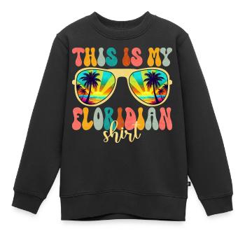 Liebt Florida Sommerferien - Kinder Premium Organic Sweatshirt - Schwarz - Vorne - AI Model Kid Female (0cm)
