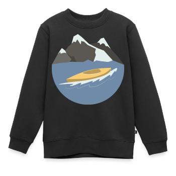 Wassersport - Kinder Premium Organic Sweatshirt - Schwarz - Vorne - AI Model Kid Female (0cm)