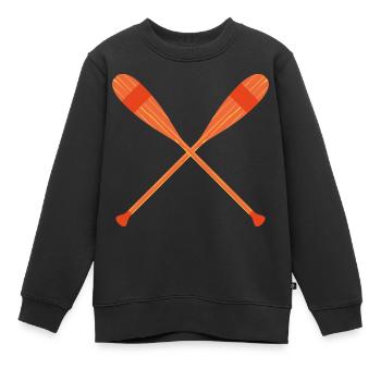 Wassersport - Kinder Premium Organic Sweatshirt - Schwarz - Vorne - AI Model Kid Female (0cm)