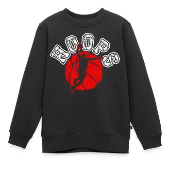 Basketball B-Ball Hoops Sport Idée cadeau - Sweat Premium enfant bio - noir - Devant - AI Model Kid Female (0cm)