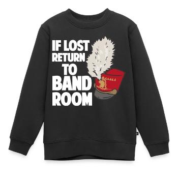 Bei Verlust zurück in den Bandraum Marching Band - Kinder Premium Organic Sweatshirt - Schwarz - Vorne - AI Model Kid Female (0cm)