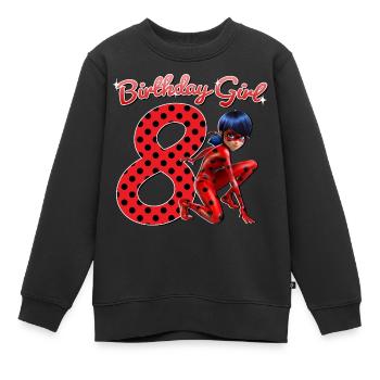Miraculous Ladybug 8. Geburtstag Outfit Geschenk - Kinder Premium Organic Sweatshirt - Schwarz - Vorne - AI Model Kid Female (0cm)
