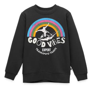 Surf Teahupoo Experte - Kinder Premium Organic Sweatshirt - Schwarz - Vorne - AI Model Kid Female (0cm)