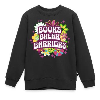Retro-Satz-Lern-Leselehrer - Kinder Premium Organic Sweatshirt - Schwarz - Vorne - AI Model Kid Female (0cm)