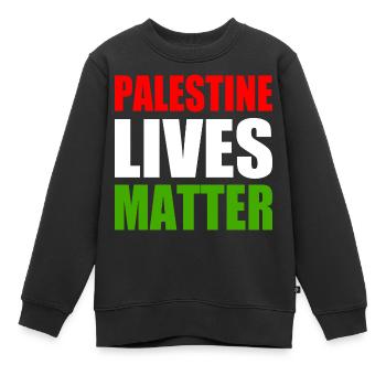 Palestine lives matter - Kinder Premium Organic Sweatshirt - Schwarz - Vorne - AI Model Kid Female (0cm)