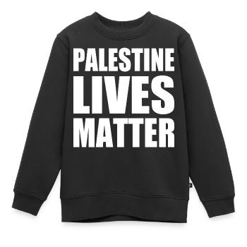 Palestine lives matter - Kinder Premium Organic Sweatshirt - Schwarz - Vorne - AI Model Kid Female (0cm)