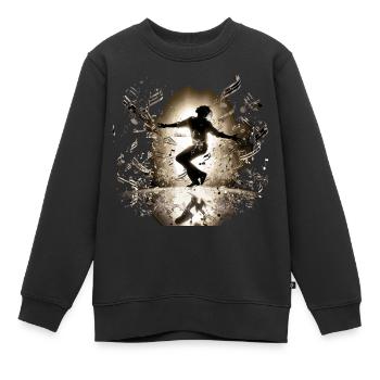 Conception de la musique et de la danse - Sweat Premium enfant bio - noir - Devant - AI Model Kid Female (0cm)