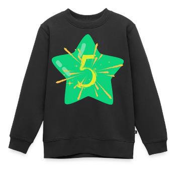 5 Jahre - Kinder Premium Organic Sweatshirt - Schwarz - Vorne - AI Model Kid Female (0cm)