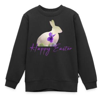Happy Easter - Kinder Premium Organic Sweatshirt - Schwarz - Vorne - AI Model Kid Female (0cm)