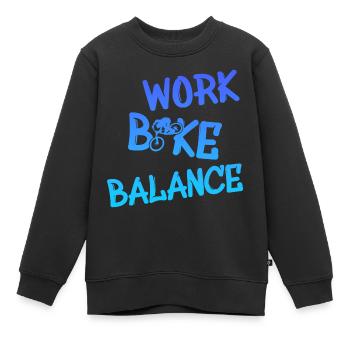 Biken - Kinder Premium Organic Sweatshirt - Schwarz - Vorne - AI Model Kid Female (0cm)