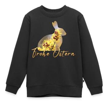 Frohe Ostern - Kinder Premium Organic Sweatshirt - Schwarz - Vorne - AI Model Kid Female (0cm)