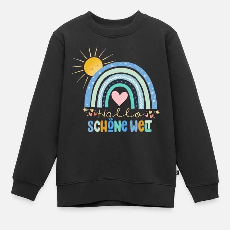 Salut tout le monde - Sweat Premium enfant bio - noir