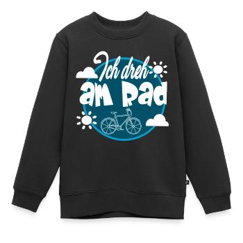 Fahrrad Ich Dreh Am Rad - Kinder Premium Organic Sweatshirt - Schwarz - Vorne - AI Model Kid Female (0cm)