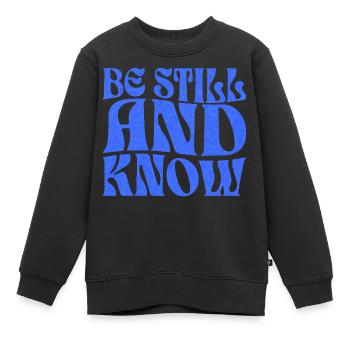 Christentum Christlicher Bibelvers - Kinder Premium Organic Sweatshirt - Schwarz - Vorne - AI Model Kid Female (0cm)
