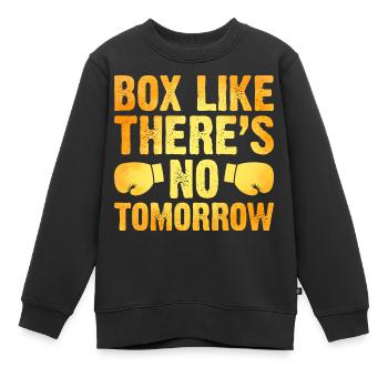 Box Like There’s No Tomorrow Boxer Sports Athlete - Sweat Premium enfant bio - noir - Devant - AI Model Kid Female (0cm)