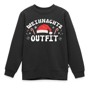 Weihnachten Weihnachtsoutfit Xmas - Kinder Premium Organic Sweatshirt - Schwarz - Vorne - AI Model Kid Female (0cm)
