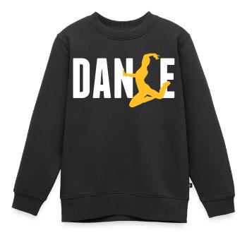 dance - Sweat Premium enfant bio - noir - Devant - AI Model Kid Female (0cm)