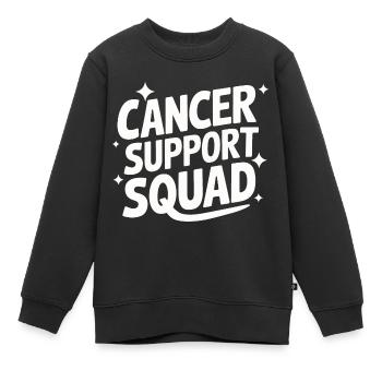 Sensibilisation au cancer Cancer Cancer du sein - Sweat Premium enfant bio - noir - Devant - AI Model Kid Female (0cm)