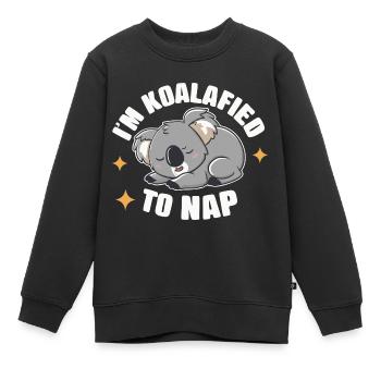 Koala Koala Koala Ours Koala Animal - Sweat Premium enfant bio - noir - Devant - AI Model Kid Female (0cm)