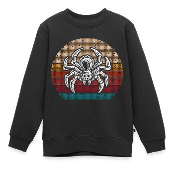Spinnenliebhaber Spinnenflüsterer Arachnide Tarant - Kinder Premium Organic Sweatshirt - Schwarz - Vorne - AI Model Kid Female (0cm)