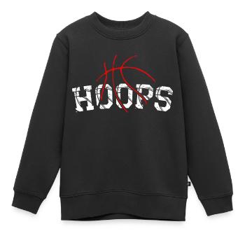 Basketball B-Ball Hoops Sport Idée cadeau - Sweat Premium enfant bio - noir - Devant - AI Model Kid Female (0cm)