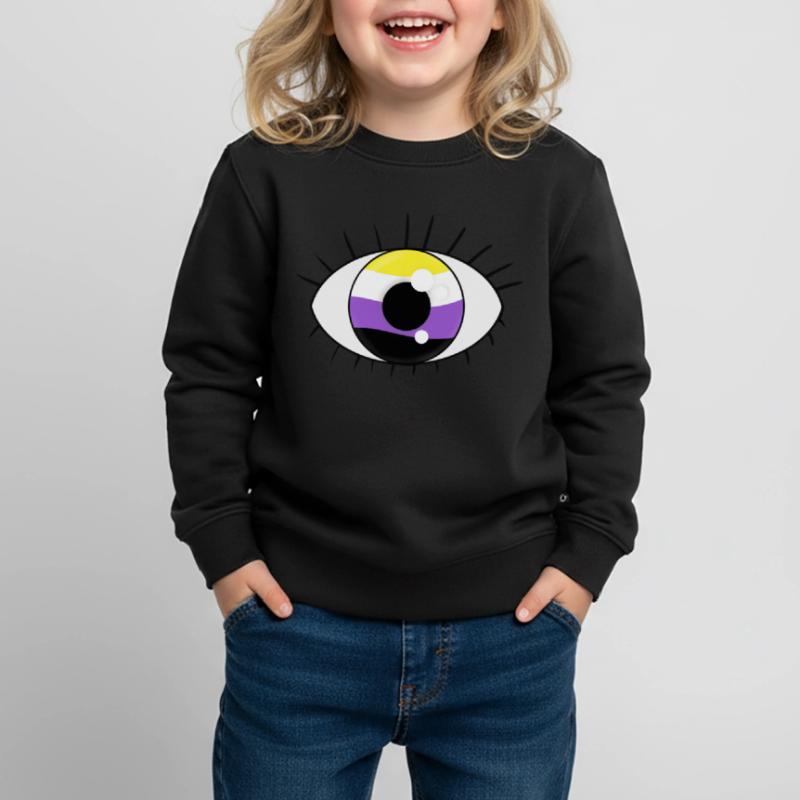 Eye non binary Kids Premium Organic Sweatshirt