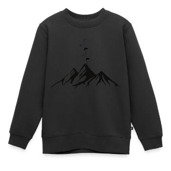 Paragliding / Paragliding / Thermals - Kids Premium Organic Sweatshirt - black - Front - AI Model Kid Female (0cm)