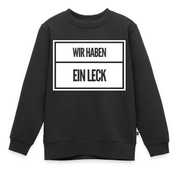 unter uns ist ein Spion - Kinder Premium Organic Sweatshirt - Schwarz - Vorne - AI Model Kid Female (0cm)