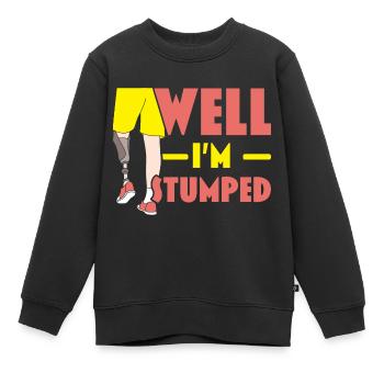 Ich bin ratlos Amputierte Amputierte Chirurgie - Kinder Premium Organic Sweatshirt - Schwarz - Vorne - AI Model Kid Female (0cm)