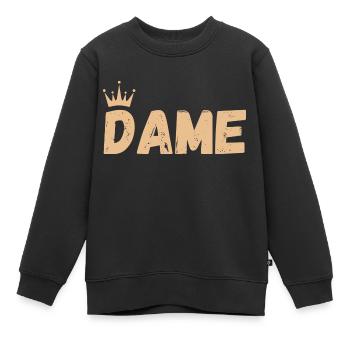 Schach Spruch Geschenk Schachmatt Queens Gambit - Kinder Premium Organic Sweatshirt - Schwarz - Vorne - AI Model Kid Female (0cm)