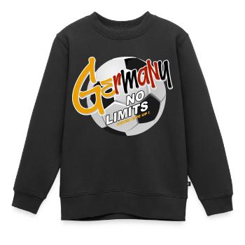 Germany no limits Fussball Fussballspiel - Kinder Premium Organic Sweatshirt - Schwarz - Vorne - AI Model Kid Female (0cm)