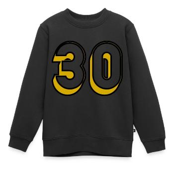 30. 30 ANS. 30e ANNIVERSAIRE. ANNIVERSAIRE 30 ANS - Sweat Premium enfant bio - noir - Devant - AI Model Kid Female (0cm)