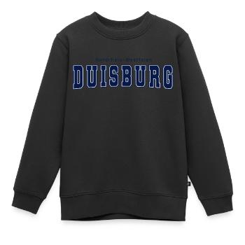 Duisburg - Kinder Premium Organic Sweatshirt - Schwarz - Vorne - AI Model Kid Female (0cm)
