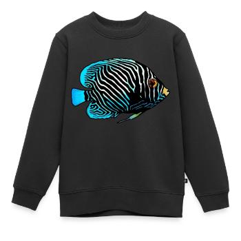 Exotischer Fisch - Kinder Premium Organic Sweatshirt - Schwarz - Vorne - AI Model Kid Female (0cm)