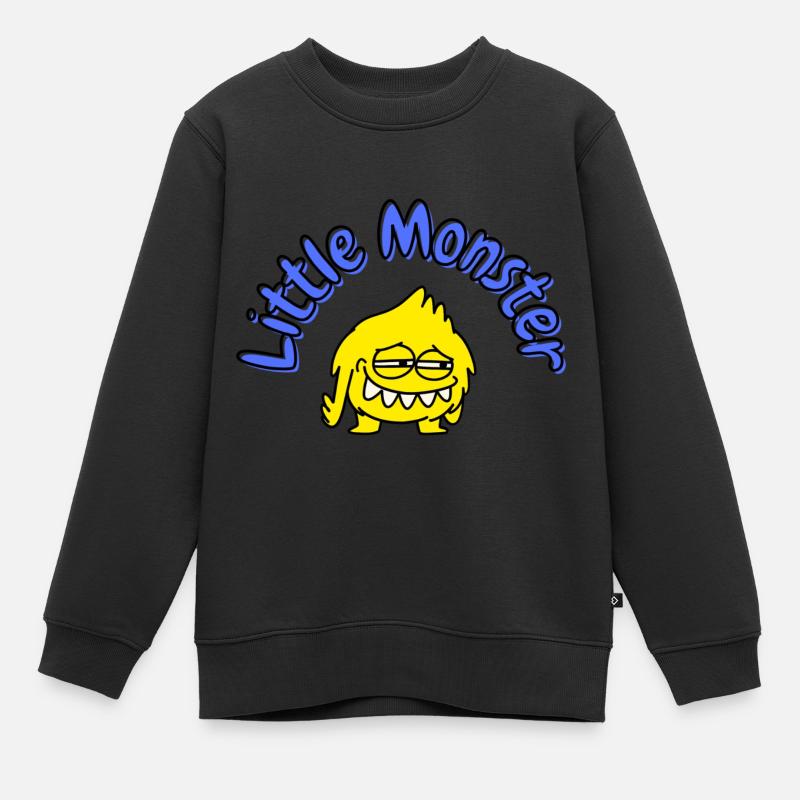 Petit monstre - Sweat Premium enfant bio - noir