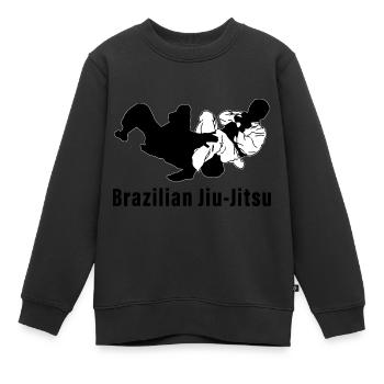 Brazilian Jiu-Jitsu - Kinder Premium Organic Sweatshirt - Schwarz - Vorne - AI Model Kid Female (0cm)