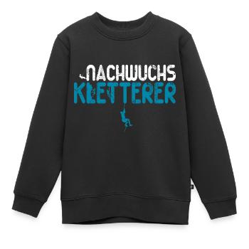 Nachwuchs Kletterer Klettern Baby Jungen Kinder - Kinder Premium Organic Sweatshirt - Schwarz - Vorne - AI Model Kid Female (0cm)