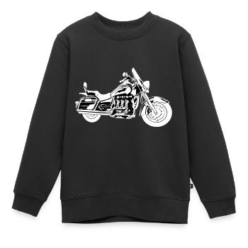 Motorrad Rocket 3 Touring Bike sw - Kinder Premium Organic Sweatshirt - Schwarz - Vorne - AI Model Kid Female (0cm)