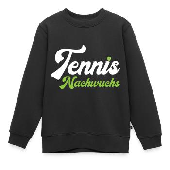 Tennis Motiv für Kinder -Tennis Nachwuchs - Kinder Premium Organic Sweatshirt - Schwarz - Vorne - AI Model Kid Female (0cm)