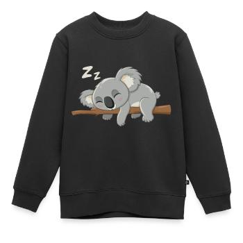 Koala Koala Koala Ours Koala Animal - Sweat Premium enfant bio - noir - Devant - AI Model Kid Female (0cm)