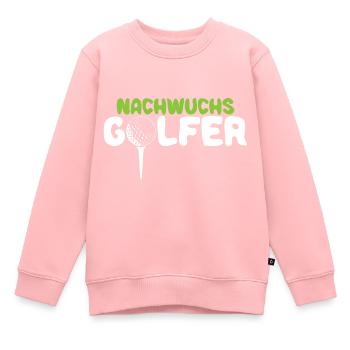 Golf Motiv für Kinder Jungen - Nachwuchs Golfer - Kinder Premium Organic Sweatshirt - Rosa - Vorne - AI Model Kid Female (0cm)