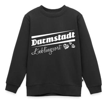 Darmstadt - Lieblingsort mit Stadtnamen - Kinder Premium Organic Sweatshirt - Schwarz - Vorne - AI Model Kid Female (0cm)