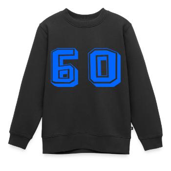 60 JAHRE. 60-jähriges JUBILÄUM. JUBILÄUM 60 JAHRE. 60 - Kinder Premium Organic Sweatshirt - Schwarz - Vorne - AI Model Kid Female (0cm)