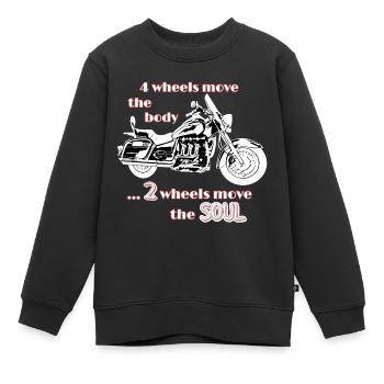 Motorrad Rocket 3 Touring Bike - Kinder Premium Organic Sweatshirt - Schwarz - Vorne - AI Model Kid Female (0cm)