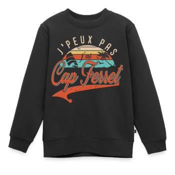 Ich kann nicht, ich habe ein Geschenk Geschenk Mann Frau - Kinder Premium Organic Sweatshirt - Schwarz - Vorne - AI Model Kid Female (0cm)