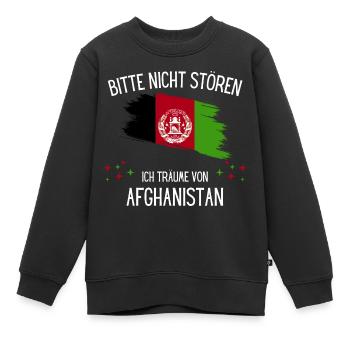 Bitte Nicht Stören Ich Träume Von Afghanistan - Kinder Premium Organic Sweatshirt - Schwarz - Vorne - AI Model Kid Female (0cm)