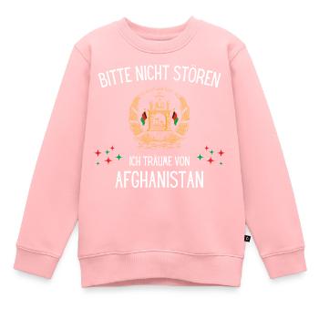 Bitte Nicht Stören Ich Träume Von Afghanistan - Kinder Premium Organic Sweatshirt - Rosa - Vorne - AI Model Kid Female (0cm)